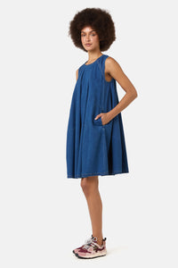 Gorman - Charlotte Chambray Bubble Dress - chambray