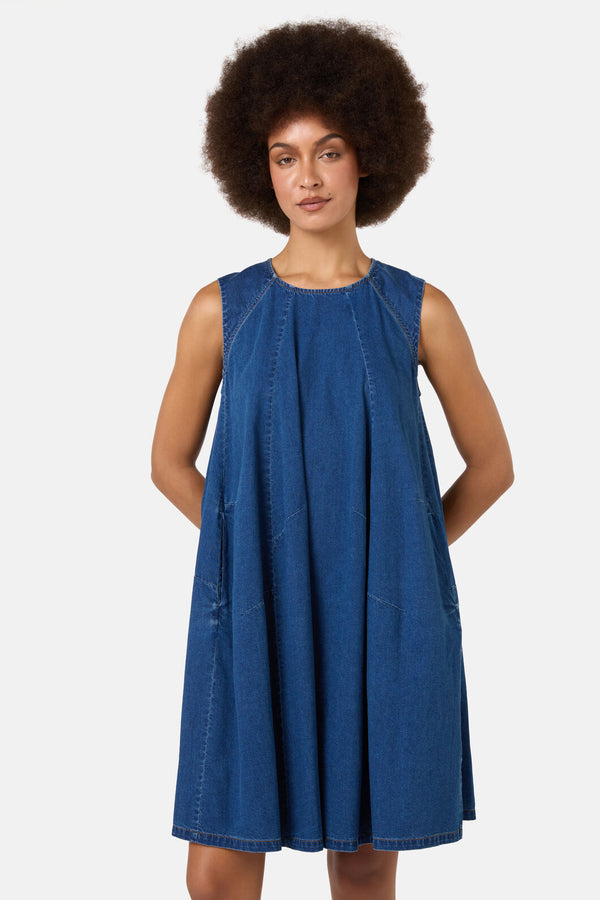Gorman - Charlotte Chambray Bubble Dress - chambray