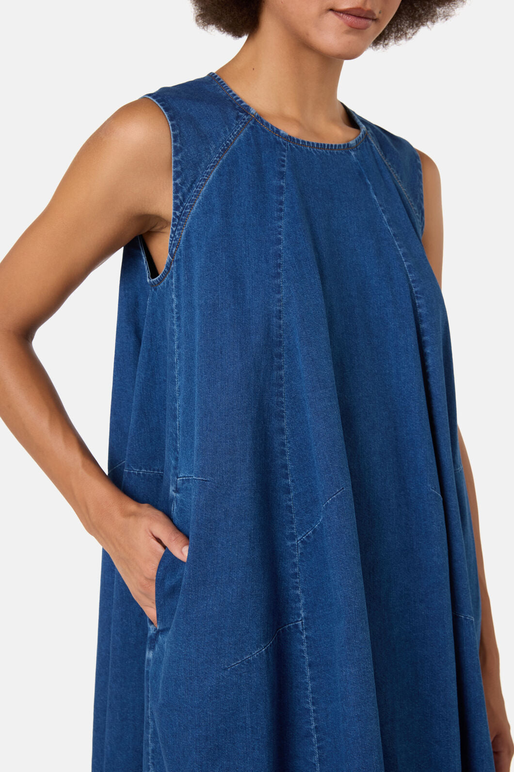 Gorman - Charlotte Chambray Bubble Dress - chambray