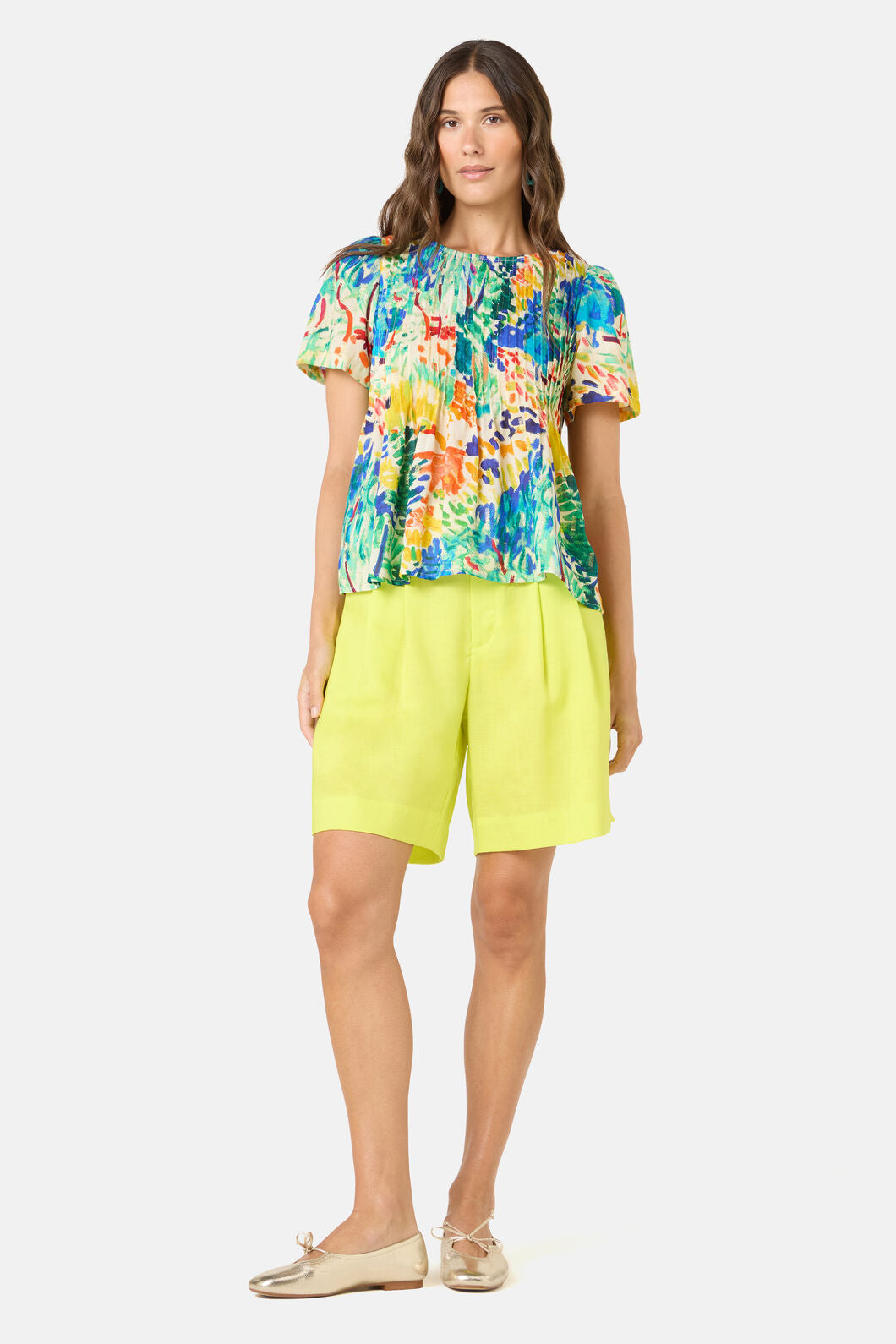Gorman - Sundrift Pleat Top - print