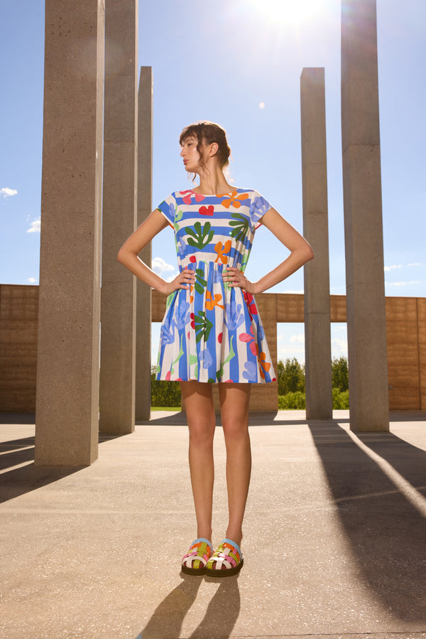Gorman - Paper Poetry Stripe Beach Dress - print