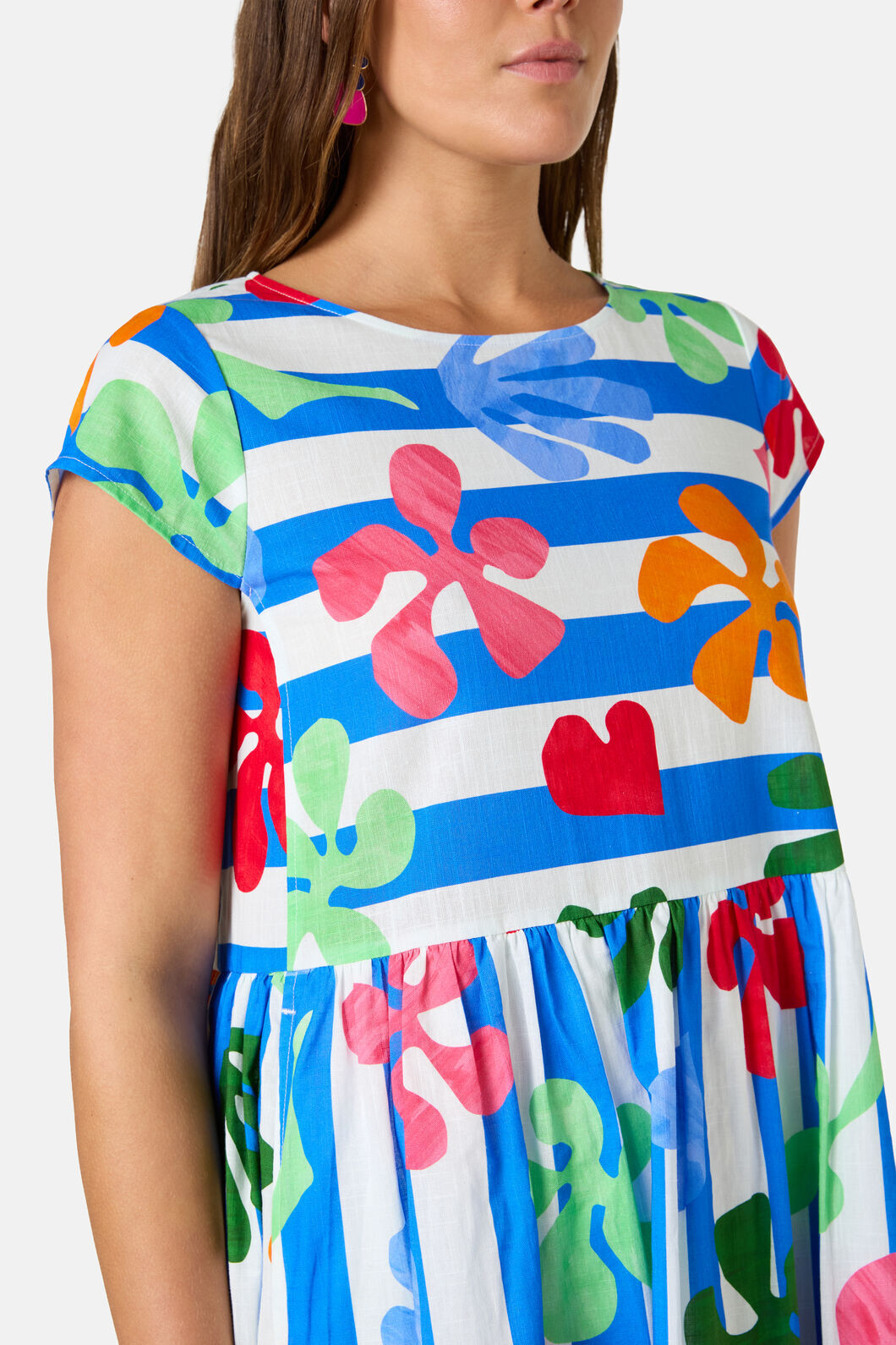 Gorman - Paper Poetry Stripe Beach Dress - print