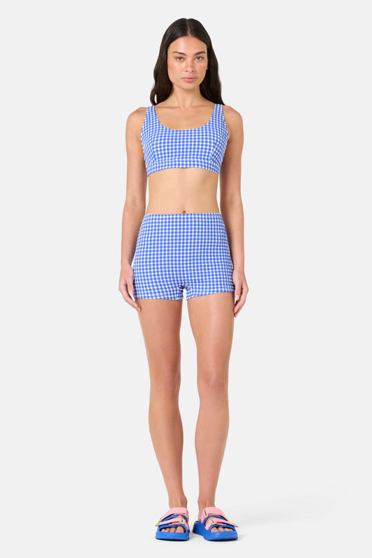 Gorman - Gingham Bikini Top - blue