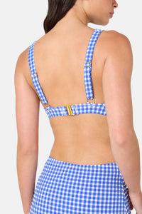 Gorman - Gingham Bikini Top - blue