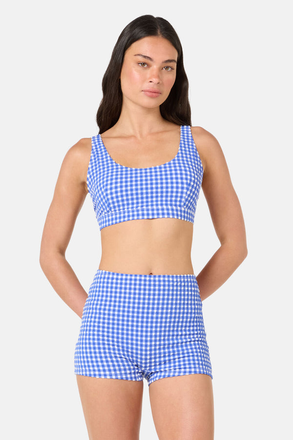 Gorman - Gingham Bikini Bottom - blue
