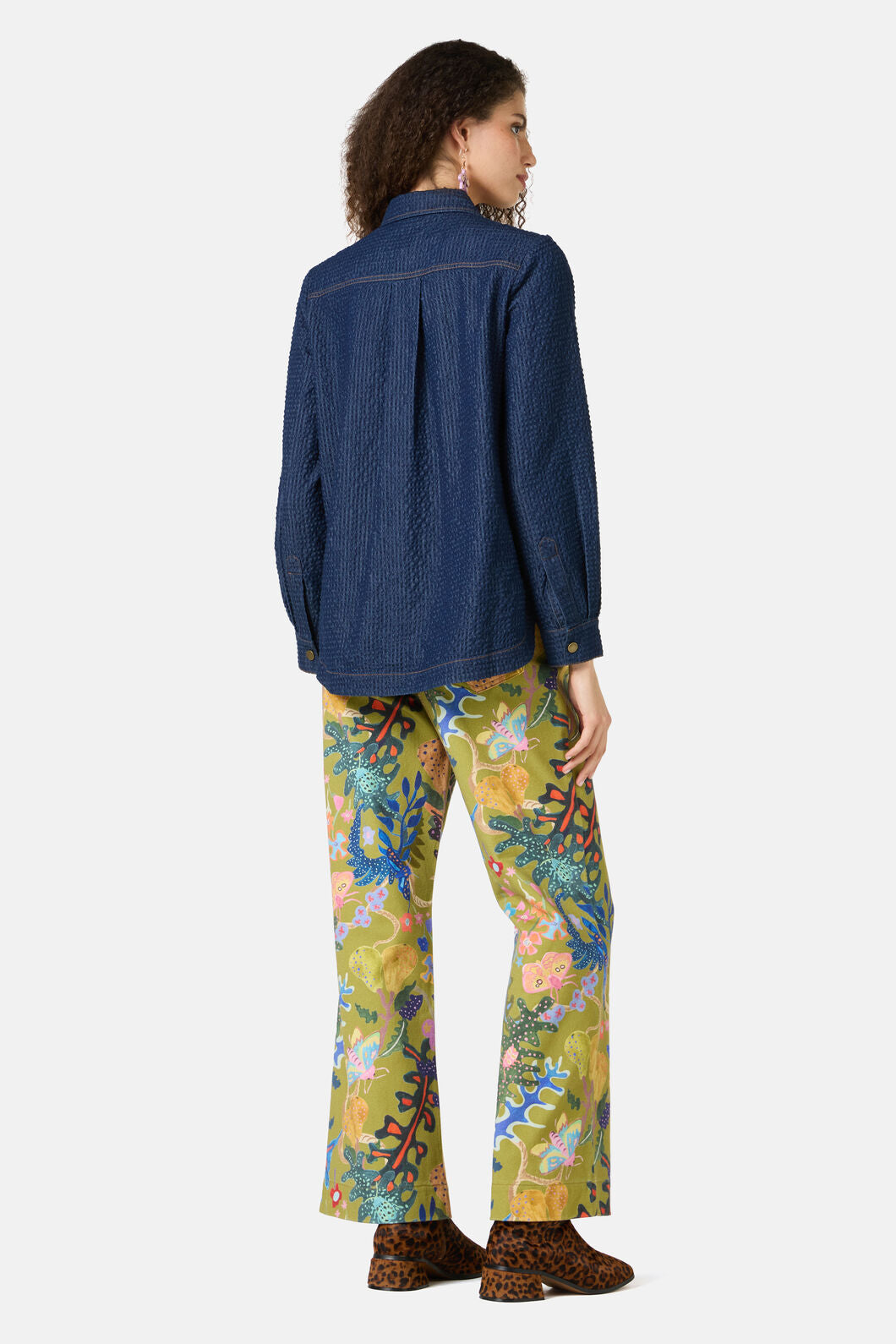 Gorman - Imogen Seersucker Denim Shirt - indigo