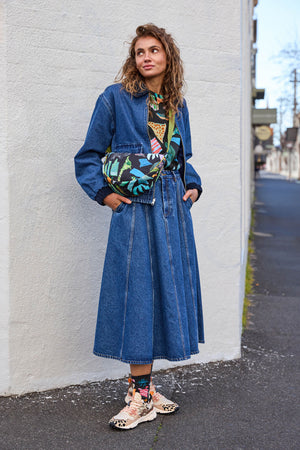 Gorman - Molly Denim Skirt - mid-blue
