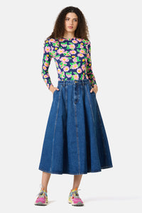Gorman - Molly Denim Skirt - mid-blue