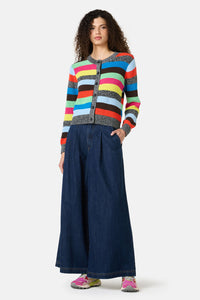 Gorman - Jumble Stripe Cotton Cardigan - stripe