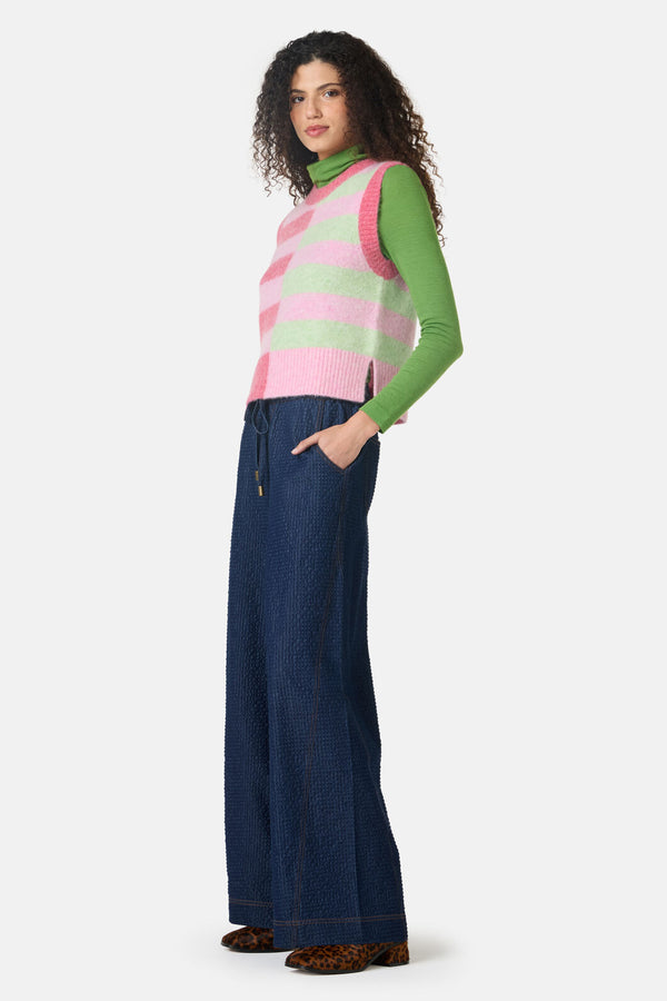 Gorman - Linea Stripe Alpaca Vest - stripe