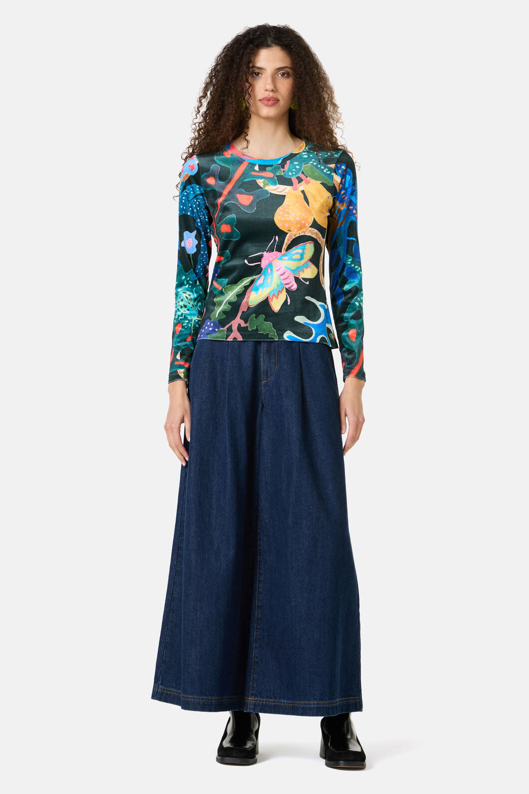 Gorman - Beetlemania Velvet Long Sleeve Top - print