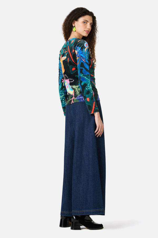 Gorman - Beetlemania Velvet Long Sleeve Top - print