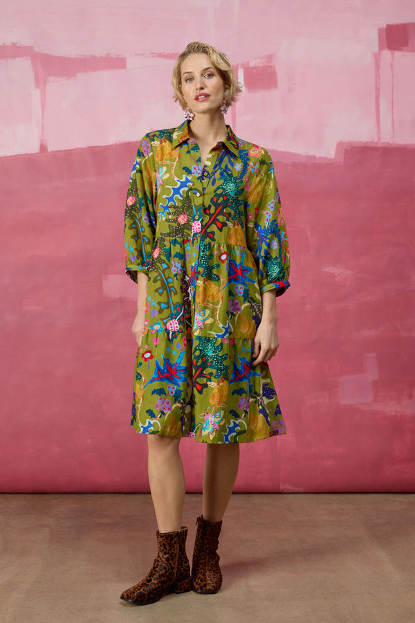 Gorman - Beetlemania Smock Dress - print
