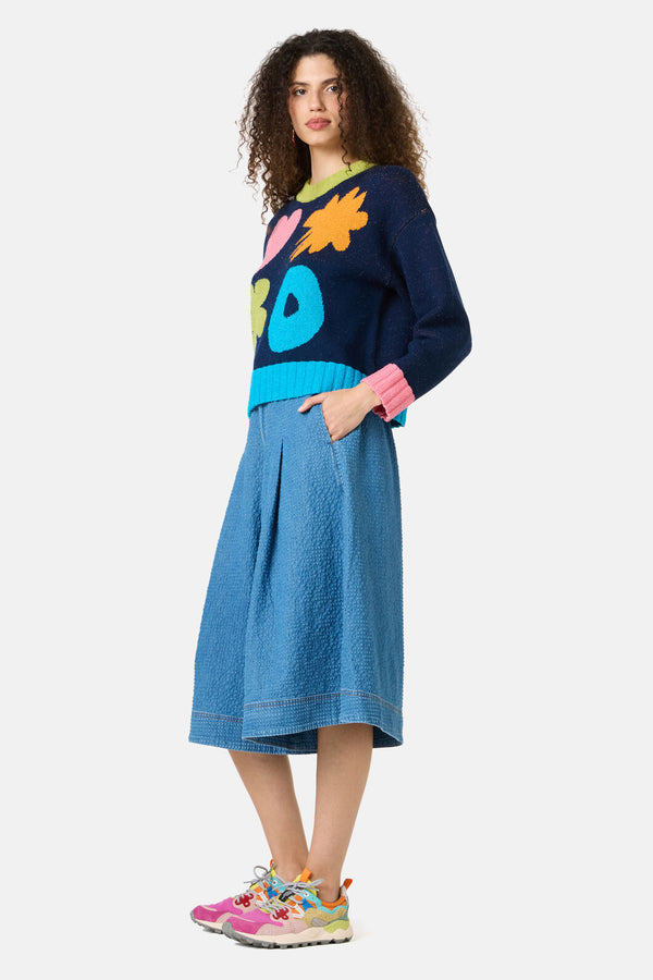 Gorman - Jumble Cotton Jumper - navy