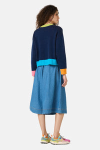 Gorman - Jumble Cotton Jumper - navy