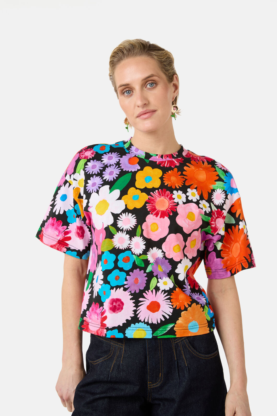 Gorman - Flower Meadow Print Relaxed Tee - print