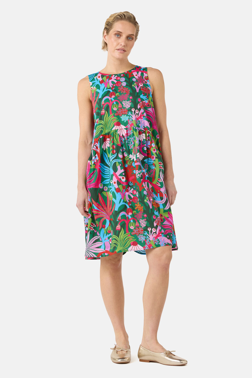 Gorman - Wild Garden Dahlia Dress - print