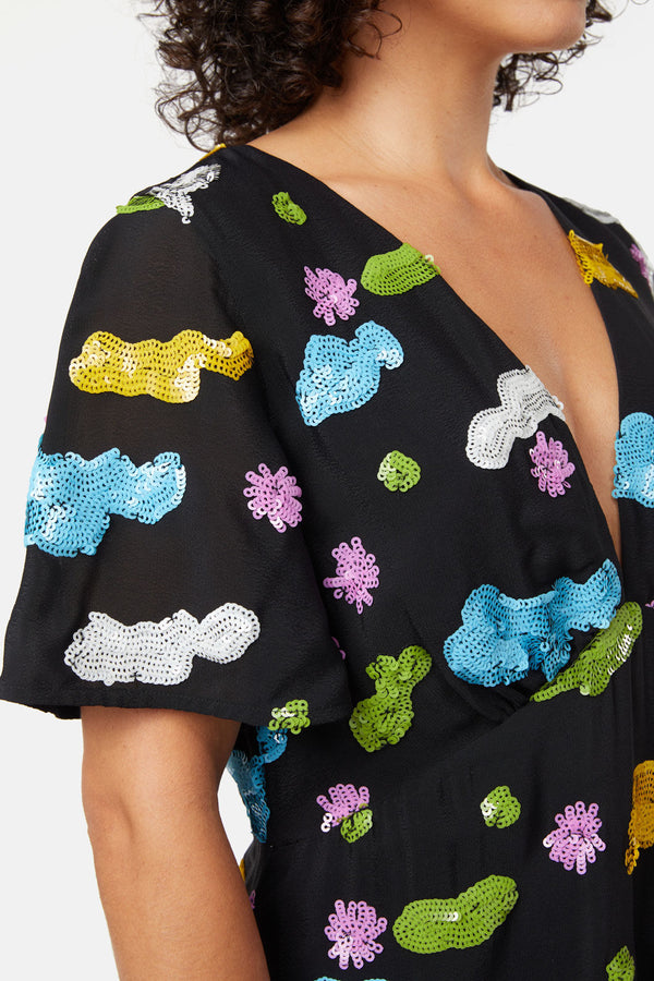 Gorman - Skyscape Sequinned Dress - multi