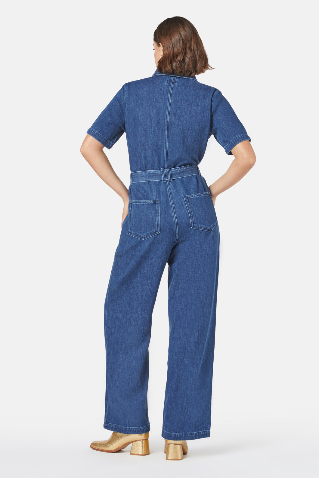 Gorman - Marylou Pantsuit - mid-blue