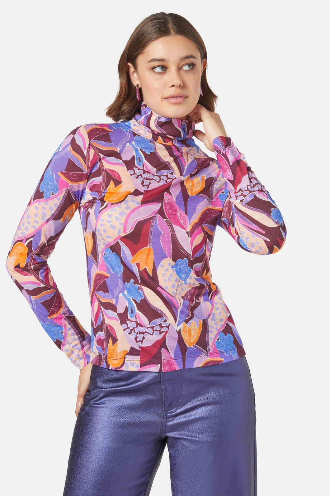 Gorman - Tender Tulips Polo Top - print