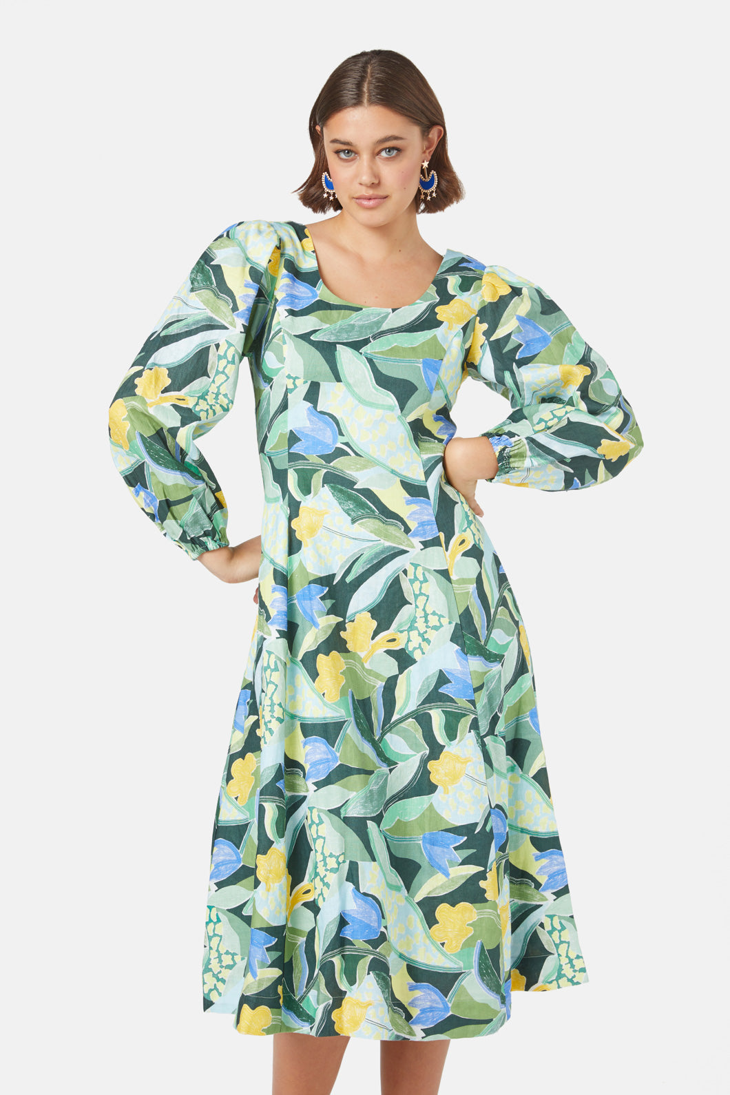 Of The Valley Linen Dress AU Of The Valley Linen Dress AU