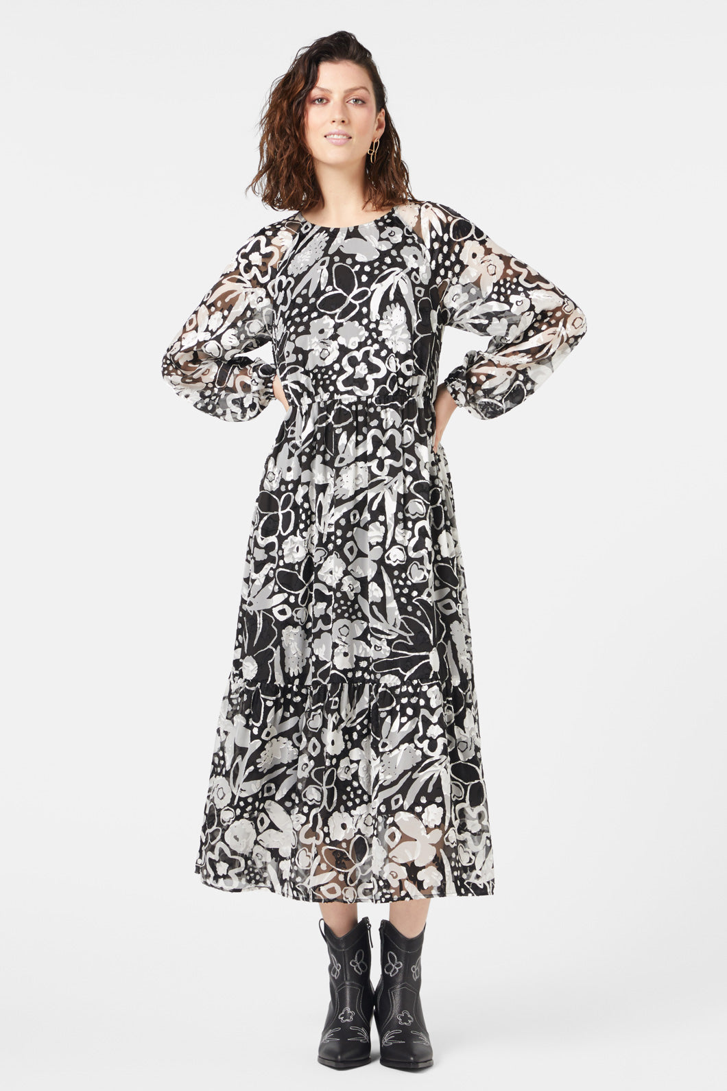 Gorman - Snow Day Tiered Dress - print