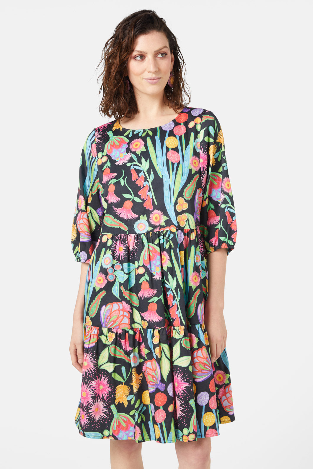 Winter Waratah Smock Dress Gorman