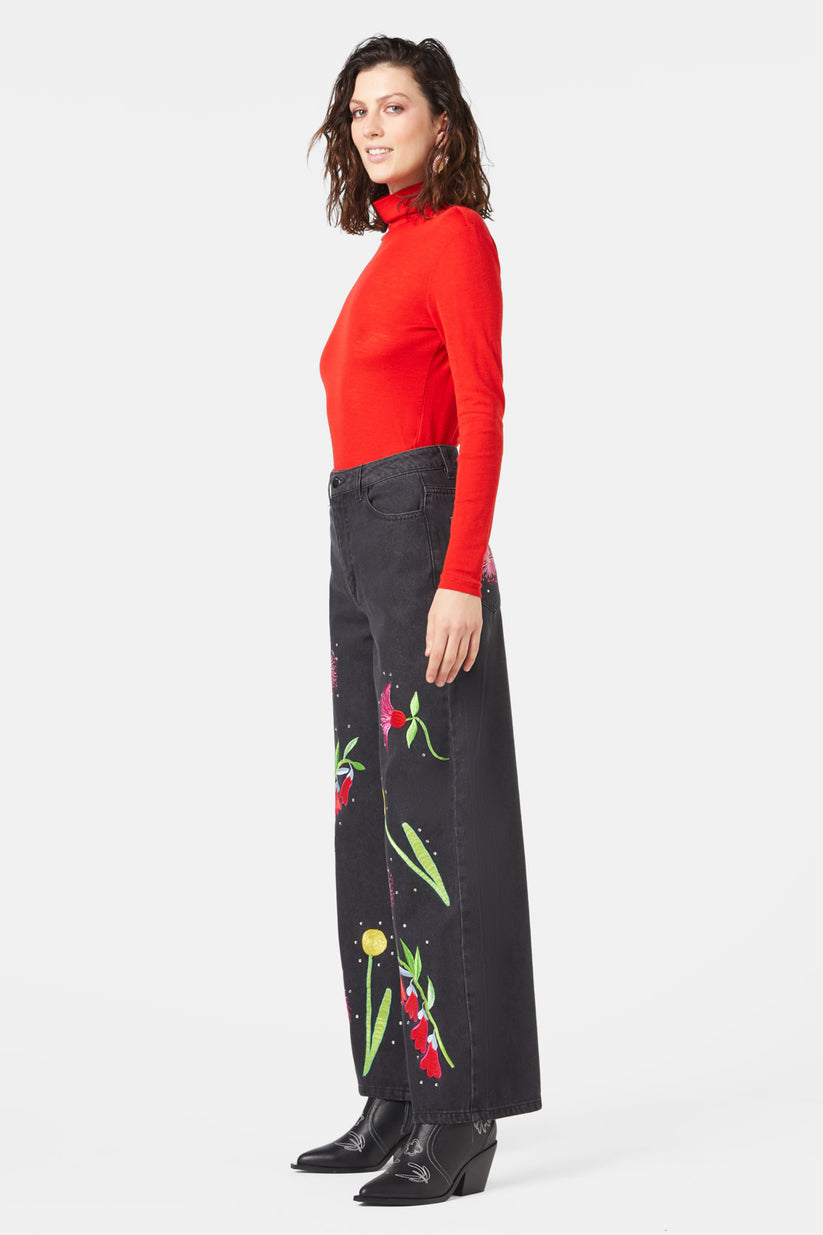 Gorman Winter Waratah Embroidered Jacket (Black) main image 0