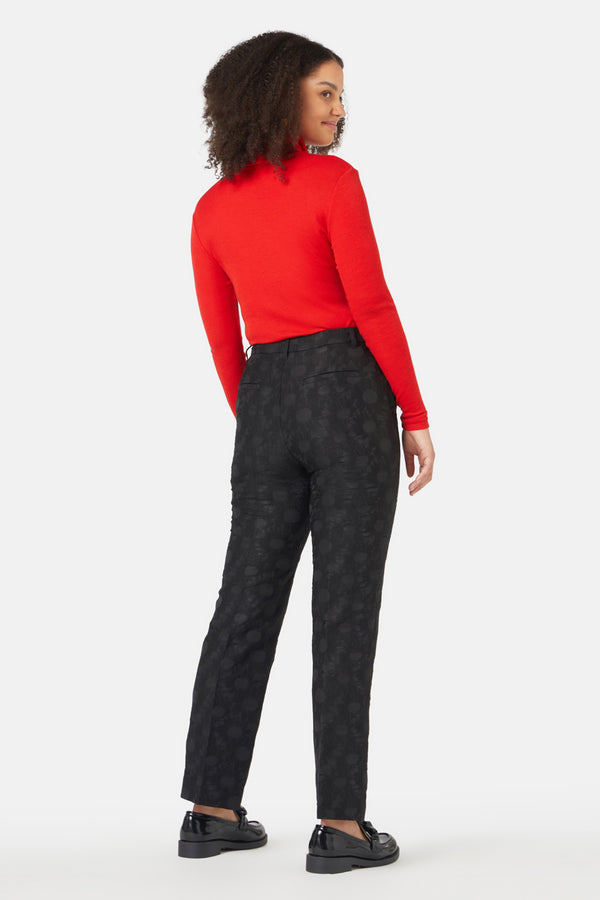 Gorman - Sunflower Jacquard Pant - black