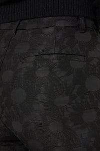 Gorman - Sunflower Jacquard Pant - black