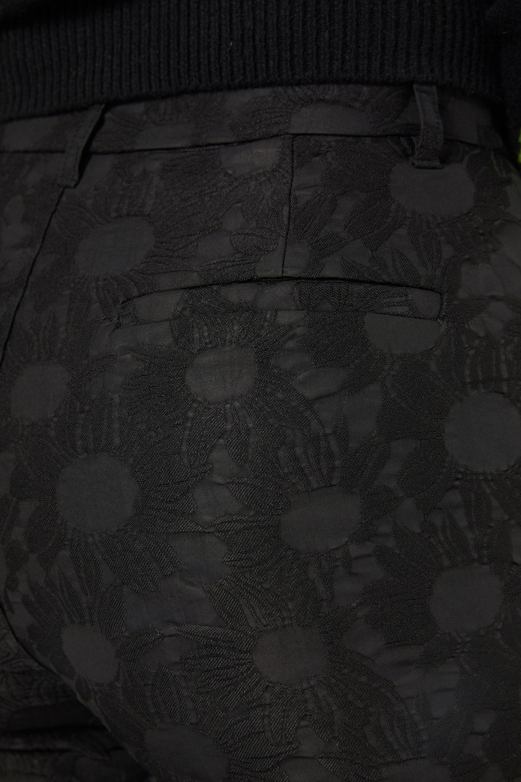 Gorman - Sunflower Jacquard Pant - black