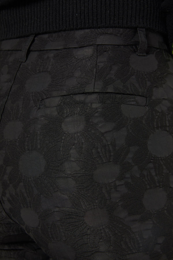 Gorman - Sunflower Jacquard Pant - black