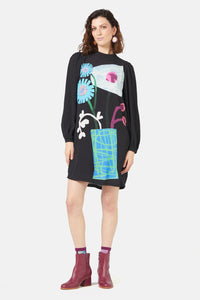 Gorman - Collage Notes Placement Dress - print