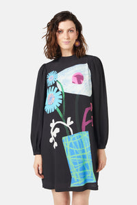 Gorman - Collage Notes Placement Dress - print
