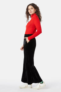 Gorman - Crushed Velvet Culotte - black