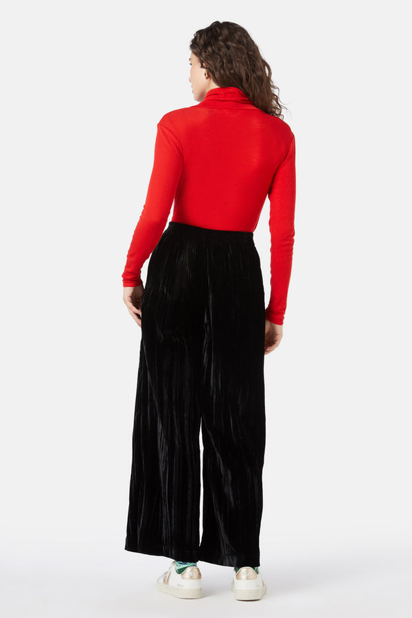 Gorman - Crushed Velvet Culotte - black