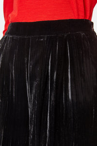 Gorman - Crushed Velvet Culotte - black