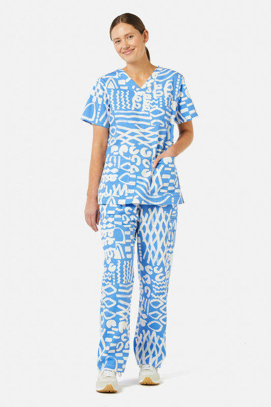Gorman - Take Time Scrub Set - print
