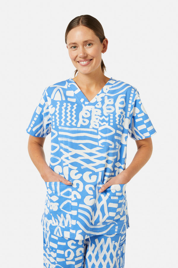 Gorman - Take Time Scrub Set - print