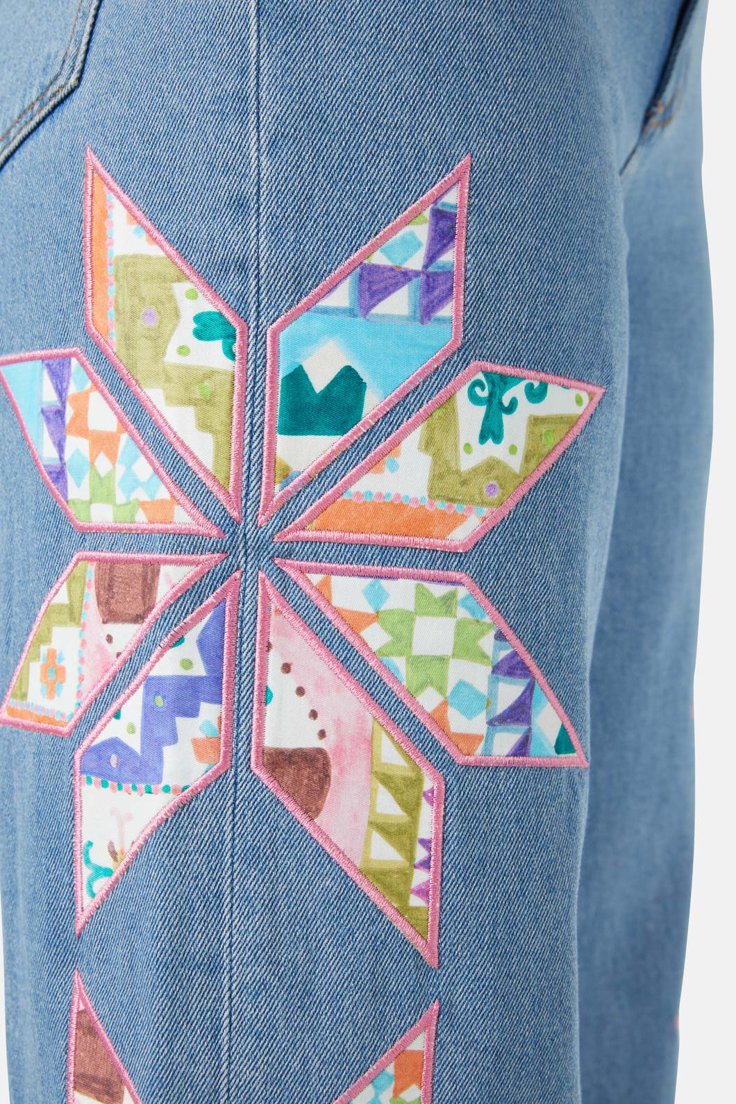 Stained Glass Patchwork Jean