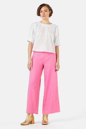 Gorman - Rainbow Stripes Blouse - white