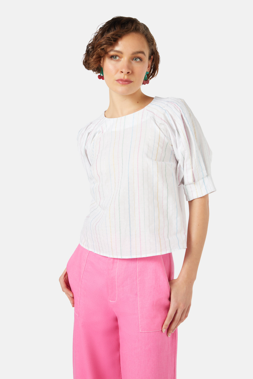 Rainbow Stripes Blouse