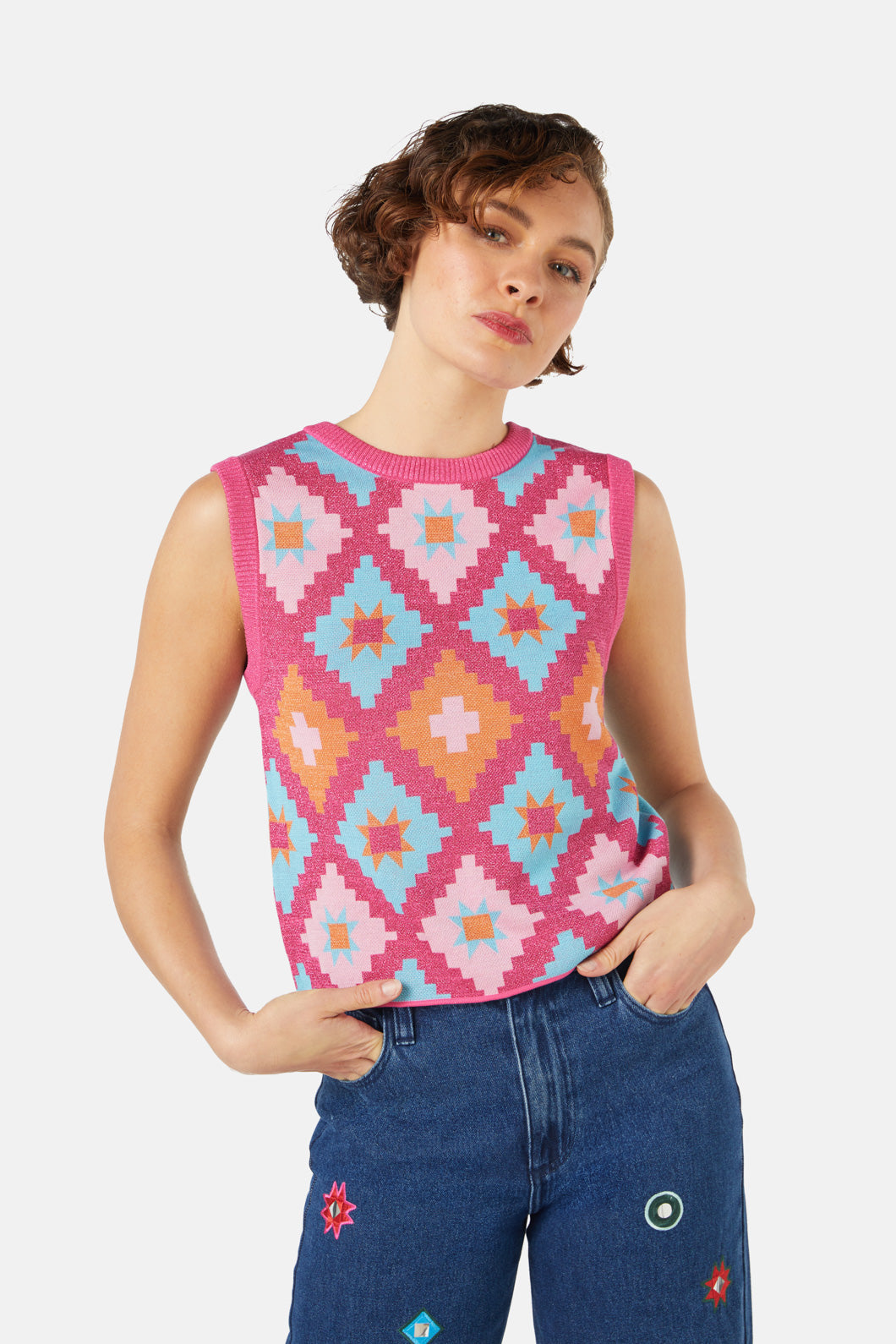 Gorman - Magic Carpet Reversible Knit Vest - multi