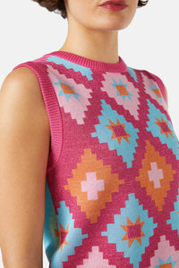 Gorman - Magic Carpet Reversible Knit Vest - multi