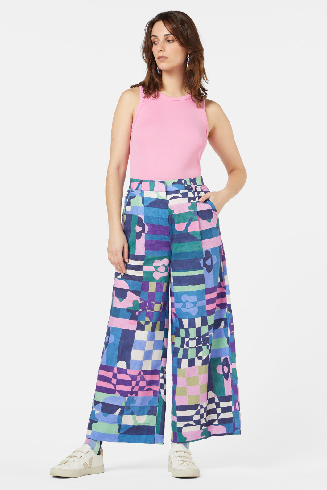 Gorman - Tropic Check Skort - print