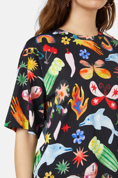 Gorman - Sticker Collection Tee - print