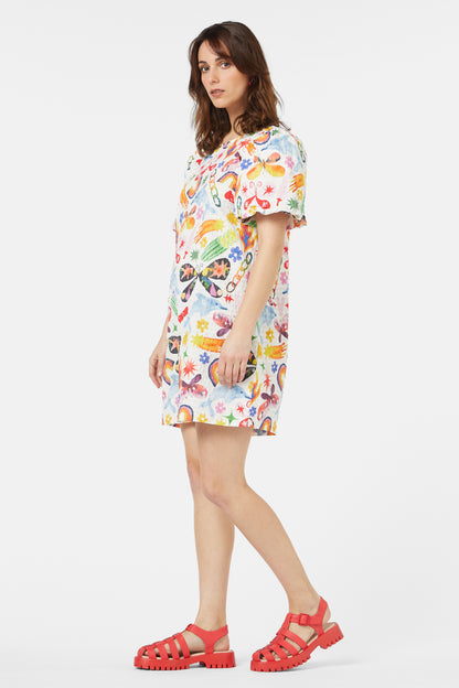 Gorman - Sticker Collection Smock Dress - print