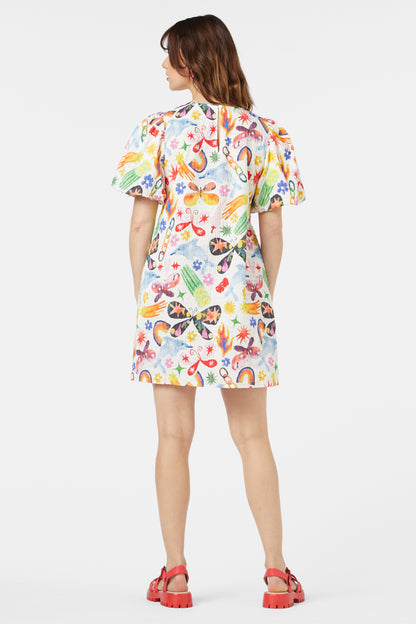 Gorman - Sticker Collection Smock Dress - print