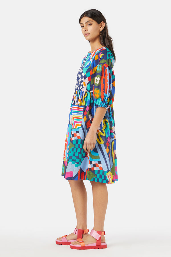 Gorman - Unicorn Smock Dress - print