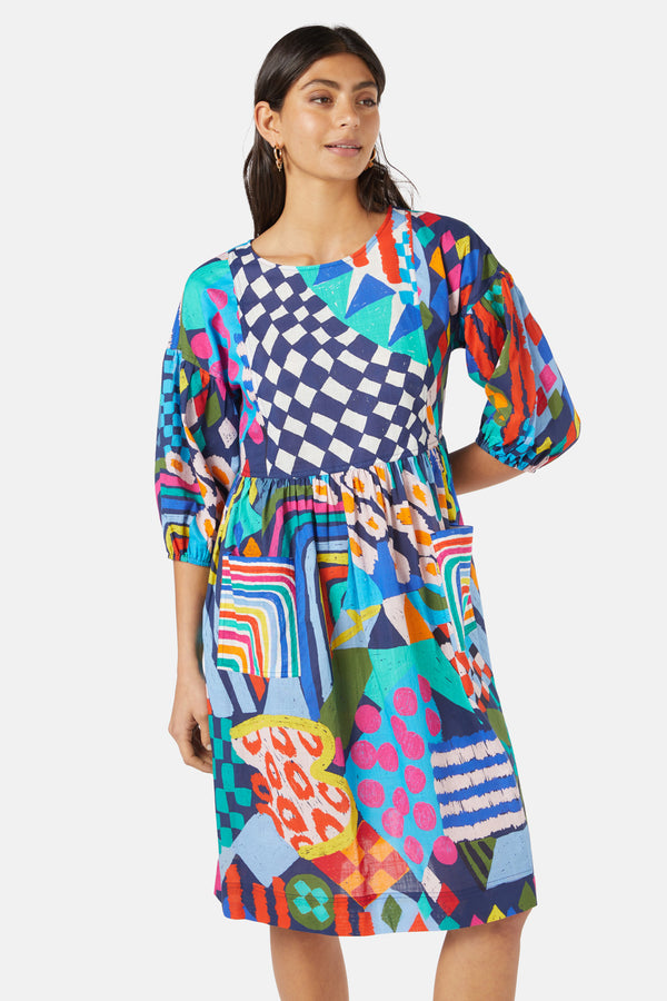 Gorman - Unicorn Smock Dress - print